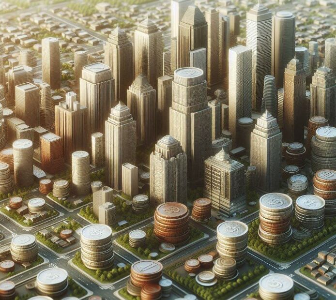 une ville envahie par la finance et l'argent