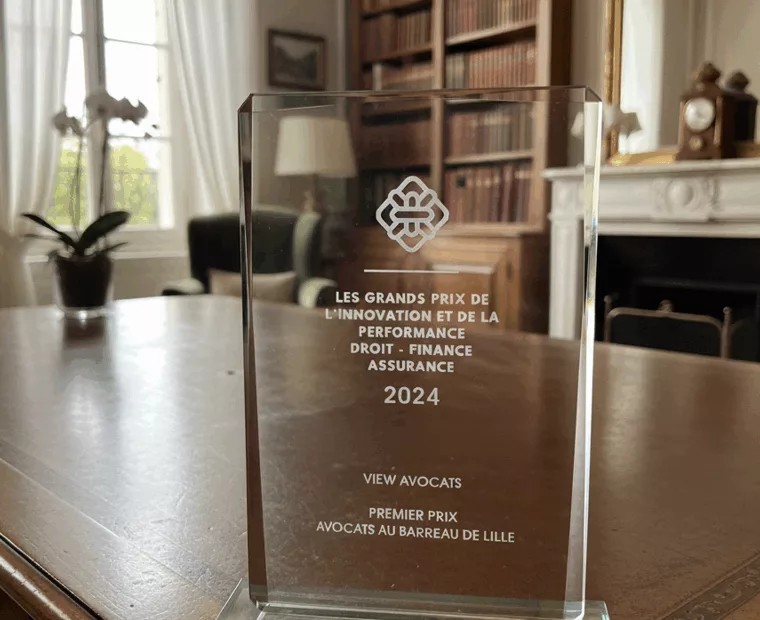 Premier prix de l'innovation Ordre avost au barreau de Lille View Estim'ia