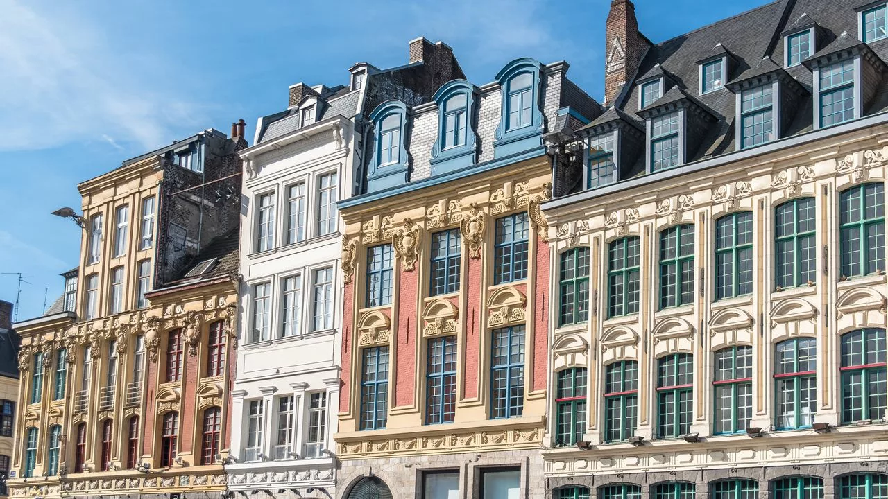 View Lille façades d'immeubles de rapport