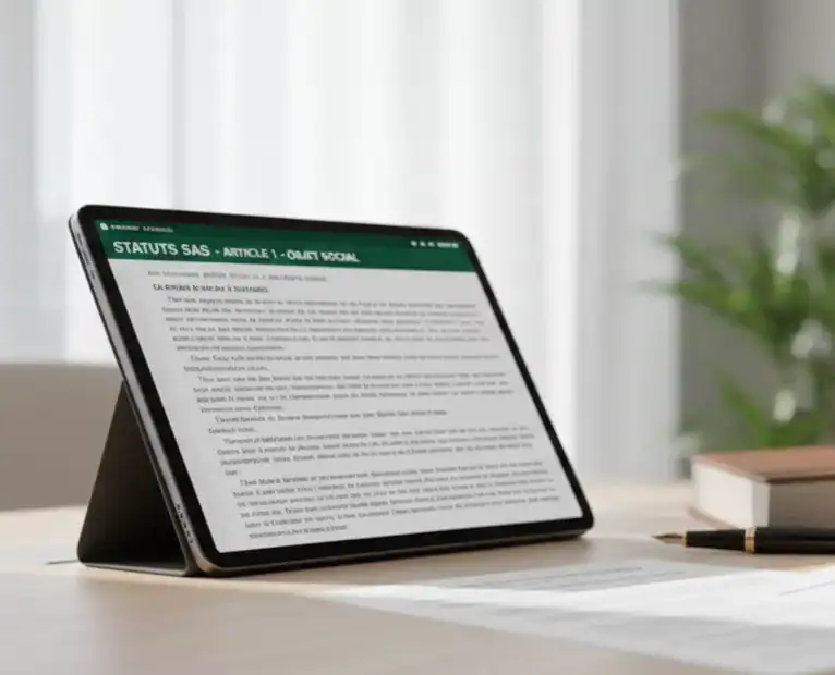 Un écran d'ordinateur avec des status de société