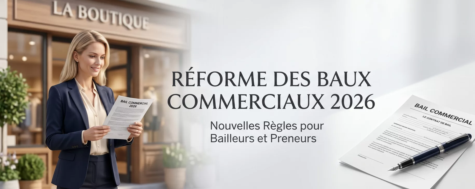 Avocat en bail commercial analysant la réforme de 2026