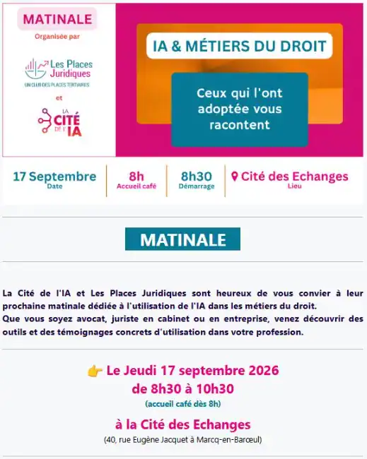 Conférence IA et Droit – View Avocats partage son expertise