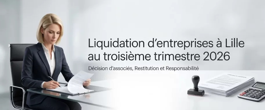une avocat en train d'éplucher les comptes d'une société liquidée