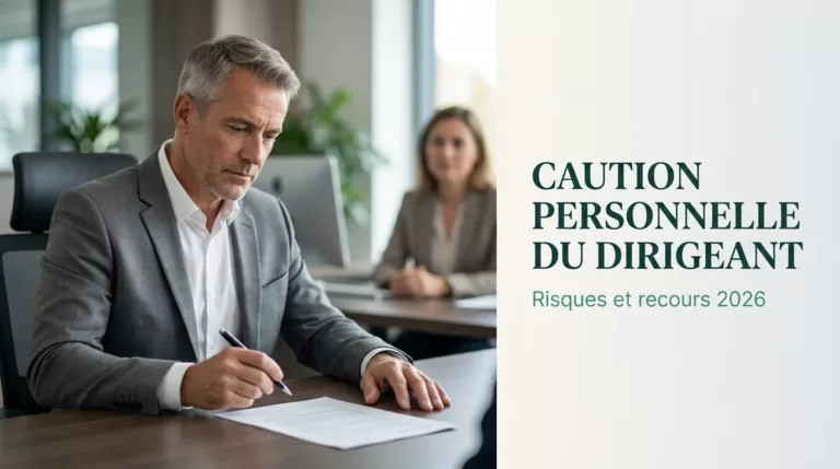 Caution personnelle du dirigeant : risques et recours 2026